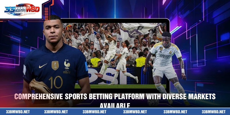 Comprehensive sports betting platform with diverse markets available