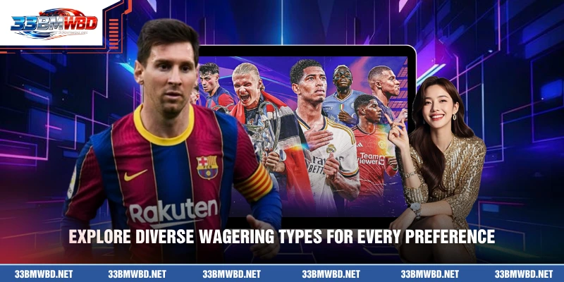 Explore diverse wagering types for every preference