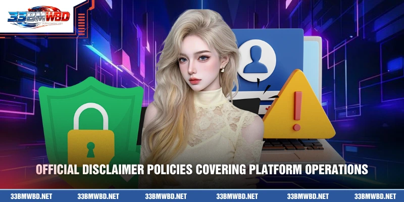 Official disclaimer policies covering platform operations